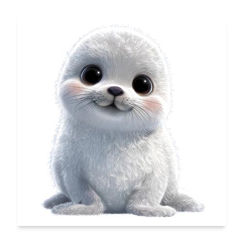 Innocent Baby Sea Lion - Poster 24x24