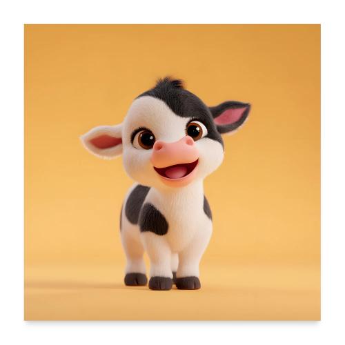 Cute Baby Cow - Poster 24x24