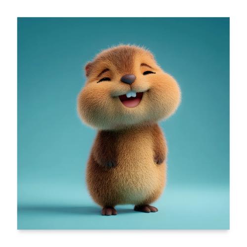 Chubby Baby Beaver - Poster 24x24