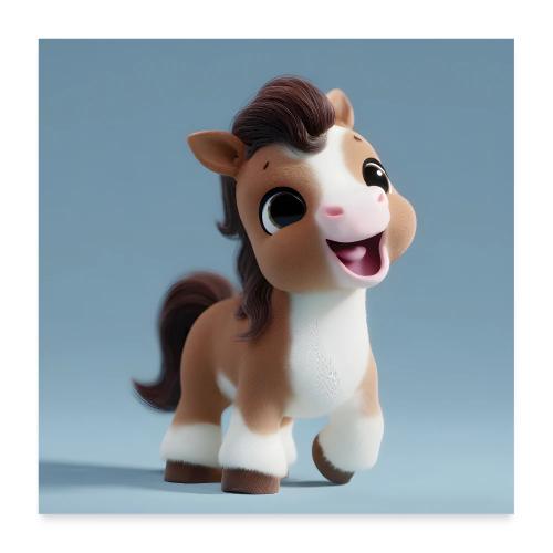 Playful Pony Delight - Poster 24x24