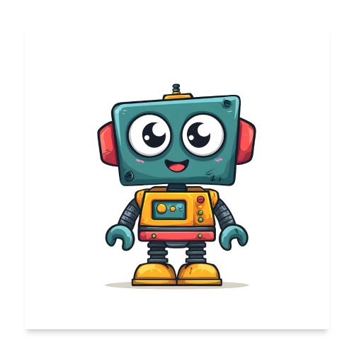 Friendly Robot Joy - Poster 24x24