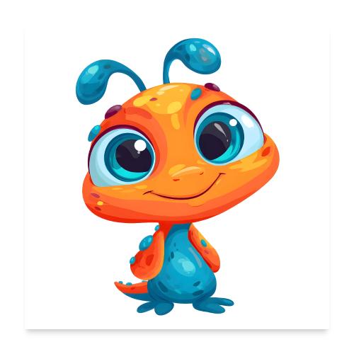 Joyful Space Alien - Poster 24x24