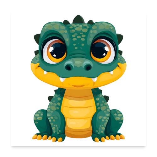 Gentle Alligator Friend - Poster 24x24