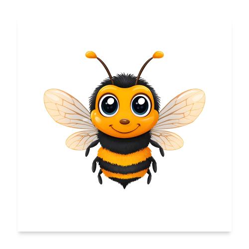 Cheerful Little Bee - Poster 24x24