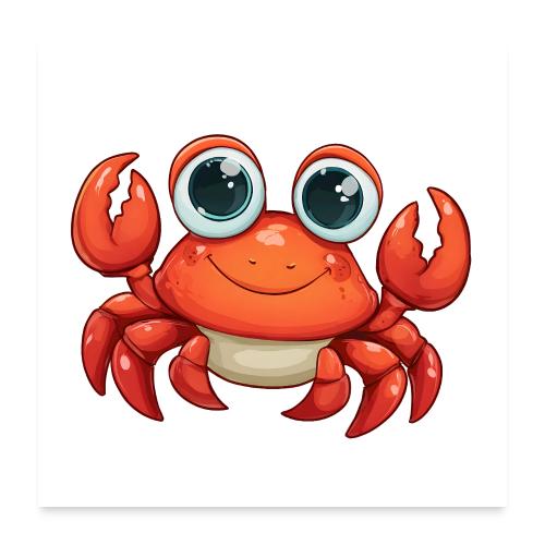 Happy Little Crab - Poster 24x24