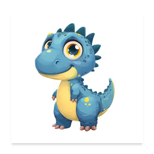Playful Dino Friend - Poster 24x24