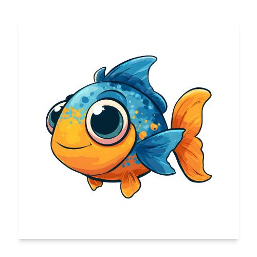 Colorful Baby Fish - Poster 24x24