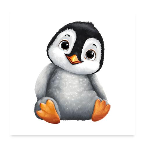 Gentle Baby Penguin - Poster 24x24