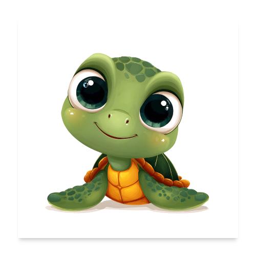 Bright Baby Sea Turtle - Poster 24x24