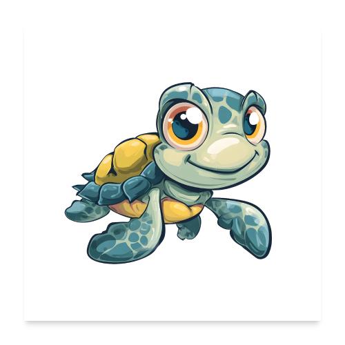 Gentle Baby Sea Turtle - Poster 24x24