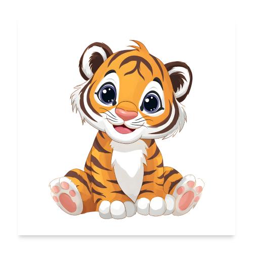 Sweet Tiger Cub - Poster 24x24