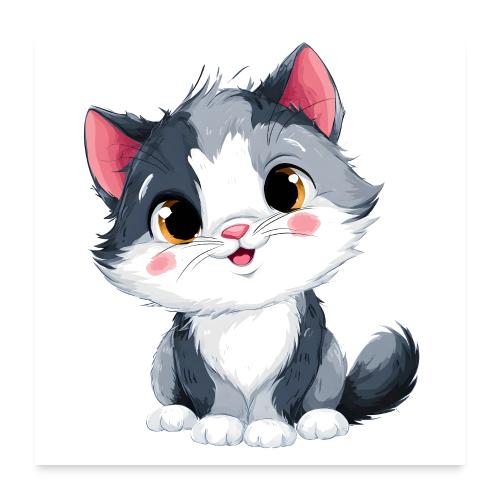 Innocent Baby Kitten - Poster 24x24