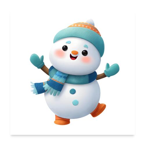 Happy Snowman Joy - Poster 24x24