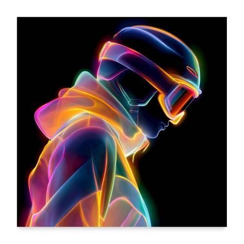 Snowboarding: Neon Gravity Ride - Poster 24x24