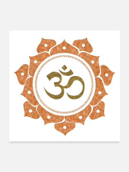 om The cosmic symbol of Peace - Poster 24x24 - white - Front