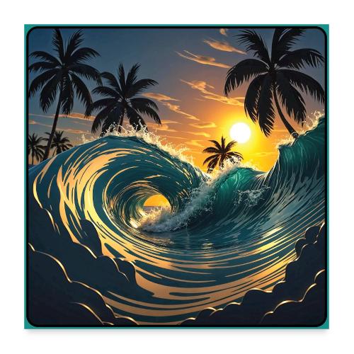 Liquid Morning Wave - Poster 24x24