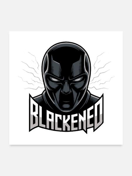 Blackened Mask Power  - Poster 24x24 - white - Front