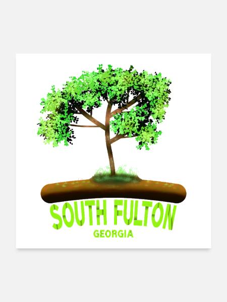 South Fulton, Georgia, South Fulton Georgia - Poster 24x24 - white - Front