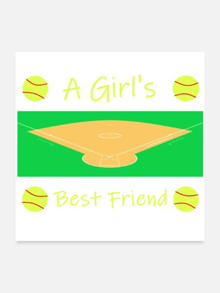 A Girl's Best Friend - Poster 24x24 - white - Front