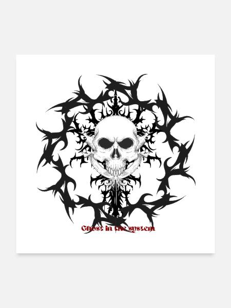 Ghost_in_the_system_ - Poster 24x24 - white
