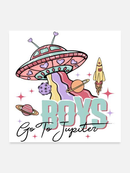 Boys Go To Jupiter - Poster 24x24 - white - Front