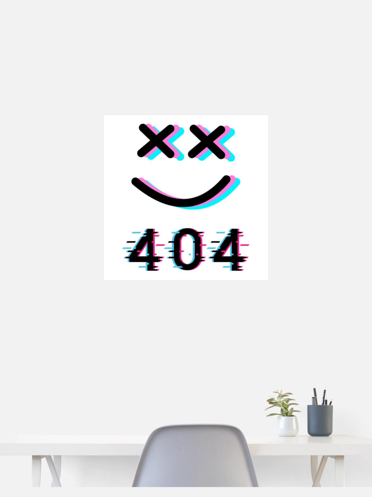 404 Fashion Error - Poster 24x24 - white - Front