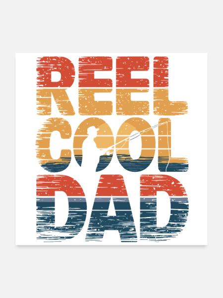 bobine cool papa - Poster 24 x 24 po - blanc - Devant