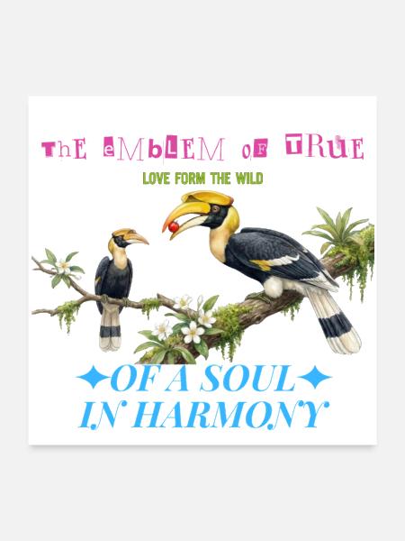 Emblem of True Love in the Wild - Poster 24x24 - white