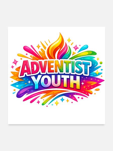 Adventist Youth - Poster 24x24 - white - Front