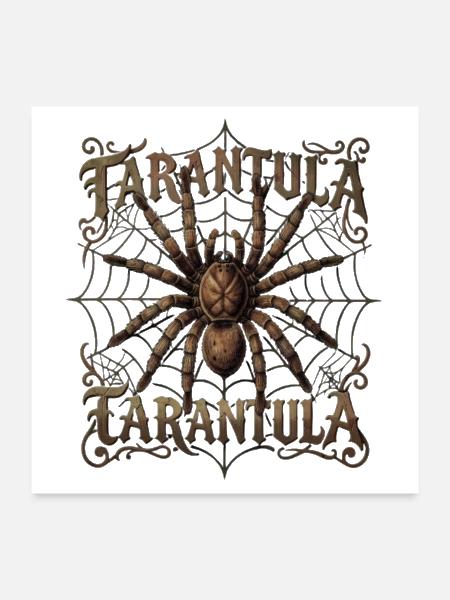 Faranula Spider Web Gothic Emblem - Poster 24x24 - white - Front