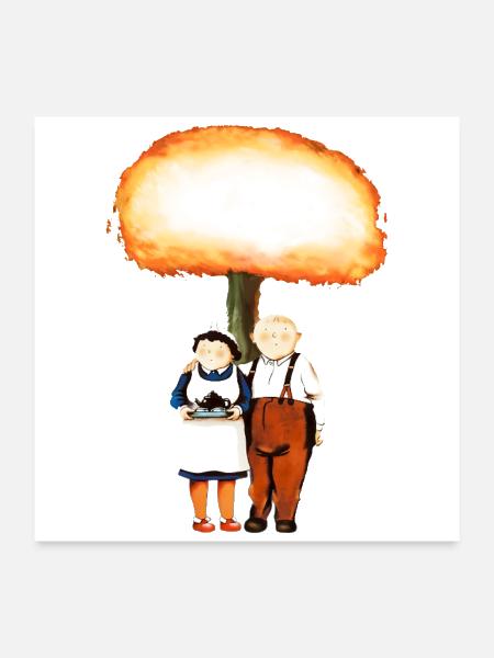 Atomic surprise - Poster 24x24 - white - Front