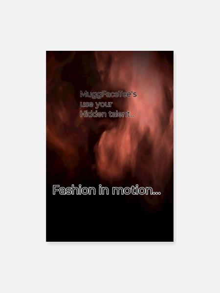 Fashion in Motion Flame - Poster 8x12 - white - Front