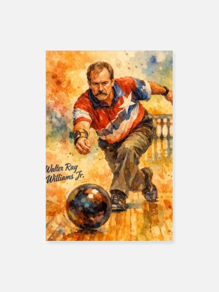 Walter Ray Williams Jr - Poster 8x12 - white - Front