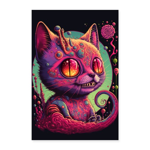 Cats Are Liquid - Red Menace - Poster 8x12