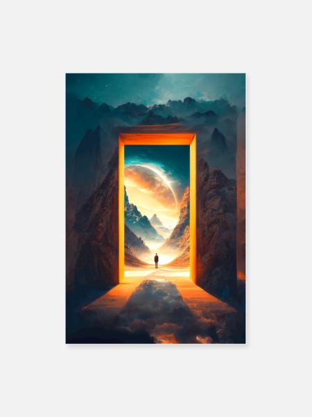Mindset Poster for relaxation and concentration - Poster 8x12 - white - Front