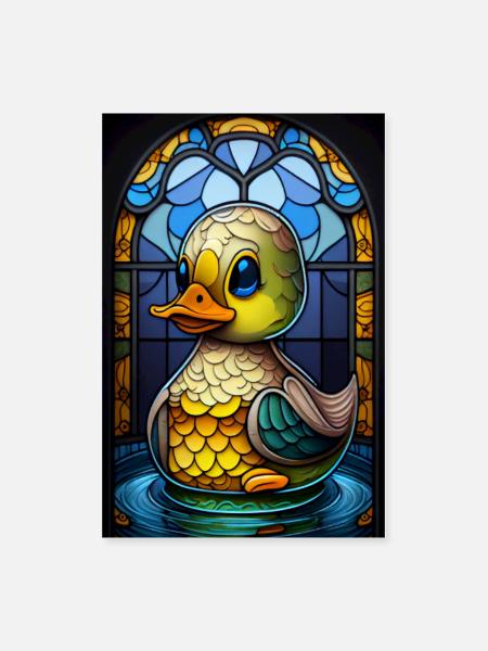 Rubber Duck Gift - Poster 8x12 - white - Front