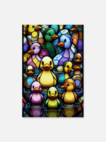 Rubber Duck Gift - Poster 8x12 - white - Front