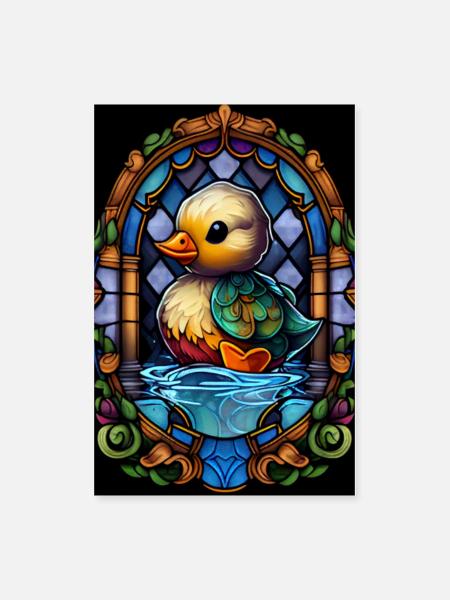 Rubber Duck Gift - Poster 8x12 - white - Front