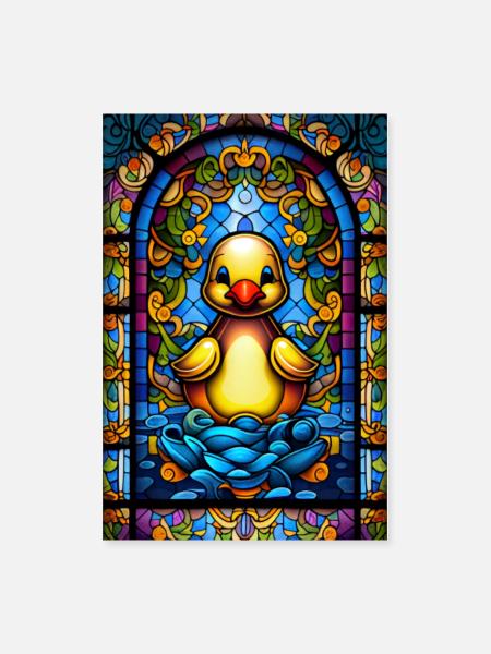 Rubber Duck Gift - Poster 8x12 - white - Front