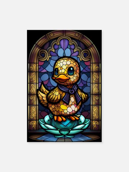 Rubber Duck Gift - Poster 8x12 - white - Front