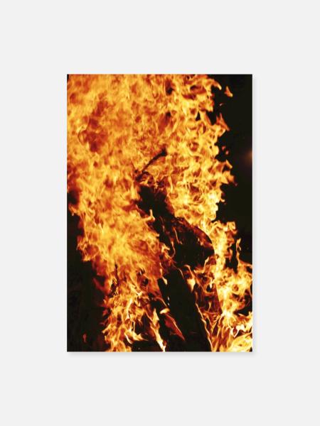 Fire - Poster 8x12 - white - Front