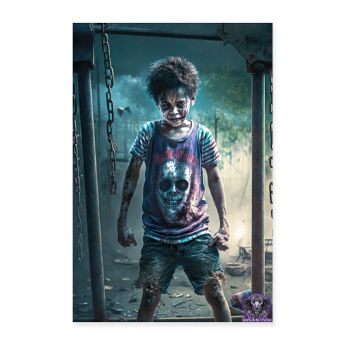 Zombie Kid Playground B11: Zombies Everyday Life - Poster 8x12
