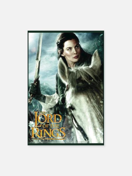 Le Seigneur Des Anneaux Arwen Sur Asfaloth - Poster 8 x 12 po - blanc - Devant