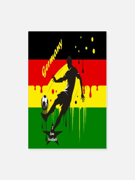 Germany: A Passion for Football - Poster 8x12 - white - Front
