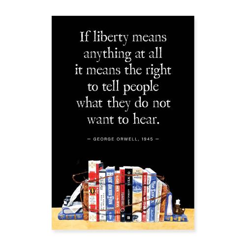 Still Life with Banned Books - Poster 8x12