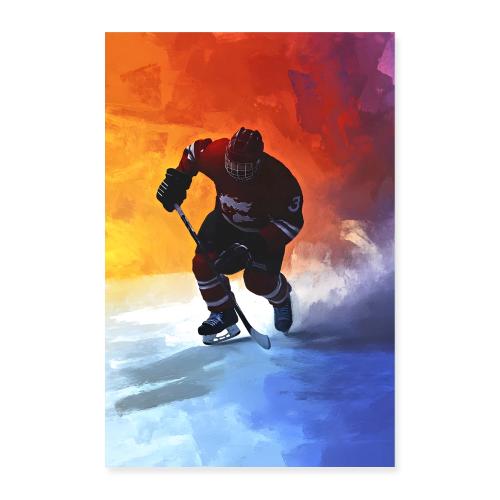 Hockey Intensity Unleashed - Poster 8x12