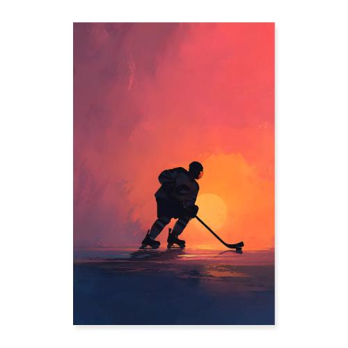 Hockey Stance - Poster 8x12