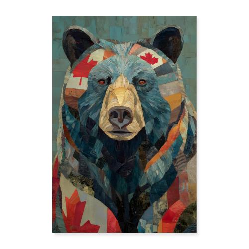 Canada: Mosaic bear - Poster 8x12
