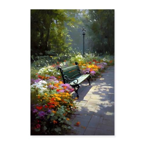 Digital Painting: Garden Pause - Poster 8x12