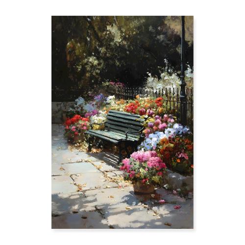 Digital Painting: Floral Sanctuary - Poster 8x12